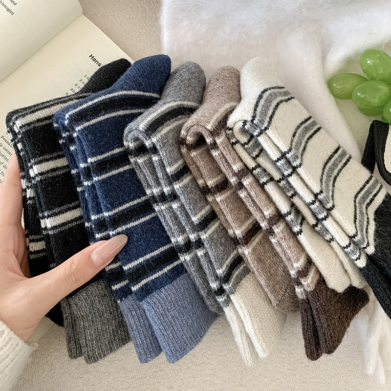 ถุงเท้าลายทางสไตล์ญี่ปุ่นสำหรั - Thermal Sock Wool บทวิจารณ์และราคา