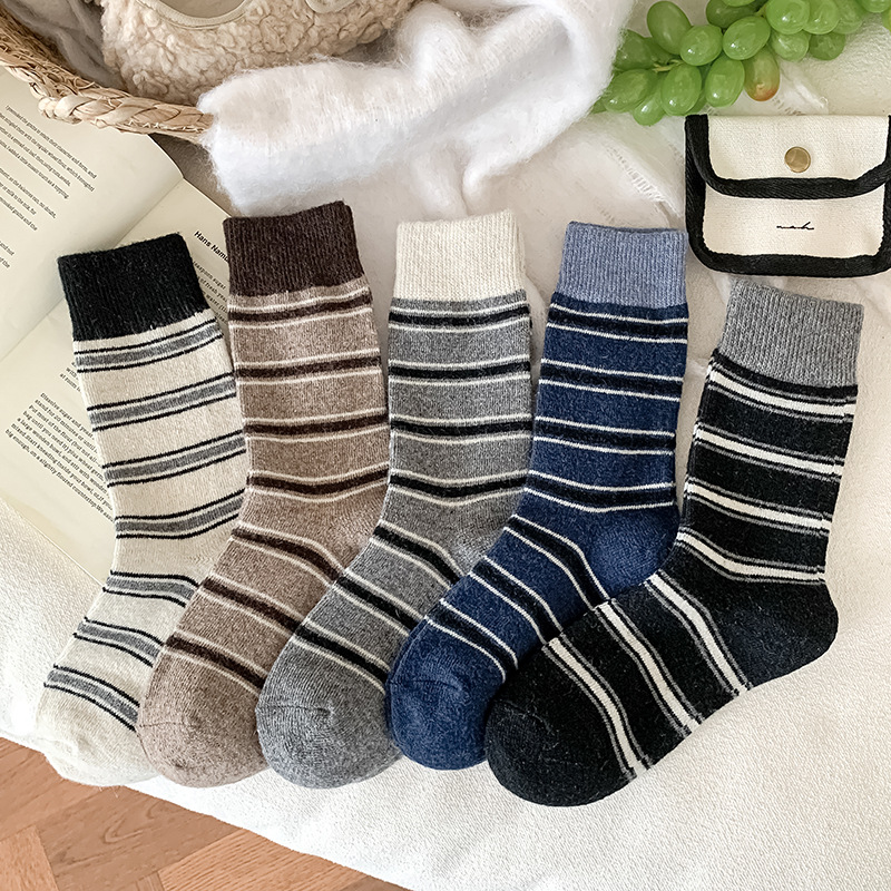 ถุงเท้าลายทางสไตล์ญี่ปุ่นสำหรั - Thermal Sock Wool บทวิจารณ์และราคา