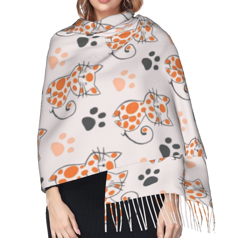 ผ้าพันคอแคชเมียร์ลายการ์ตูนสัต - Cashmere Pashmina Wrap บทวิจารณ์และราคา