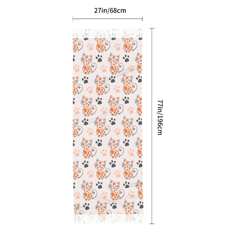 ผ้าพันคอแคชเมียร์ลายการ์ตูนสัต - Cashmere Pashmina Wrap บทวิจารณ์และราคา