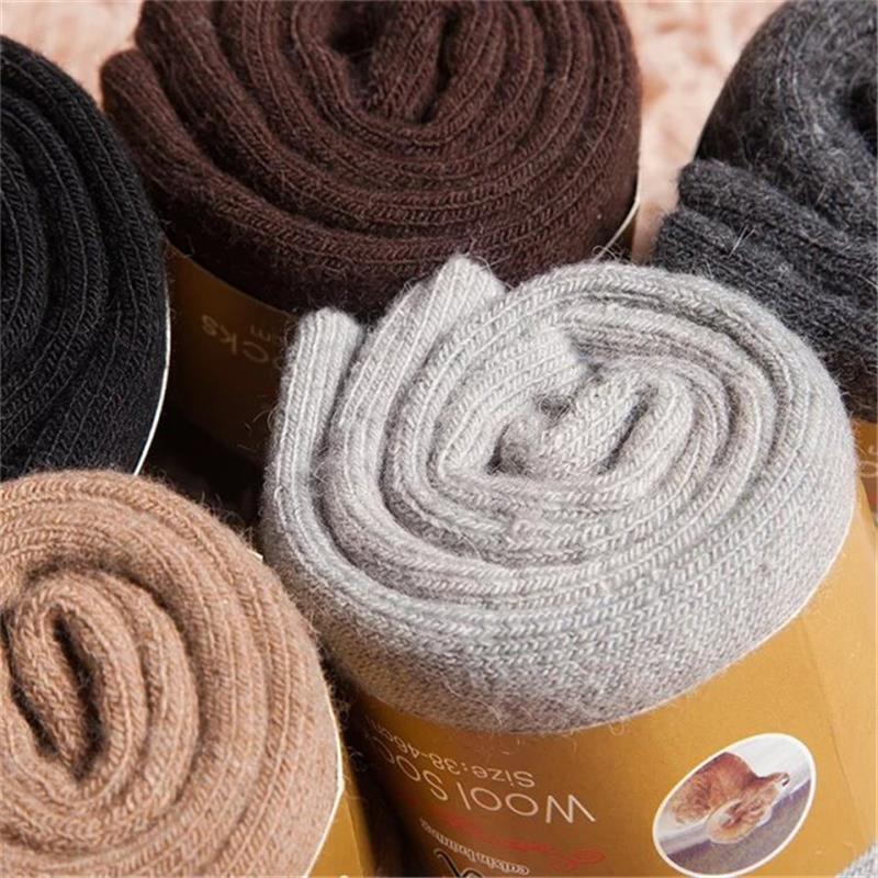 4 คู่/ล็อตผู้ชายฤดูหนาว Super  - Thermal Sock Wool บทวิจารณ์และราคา