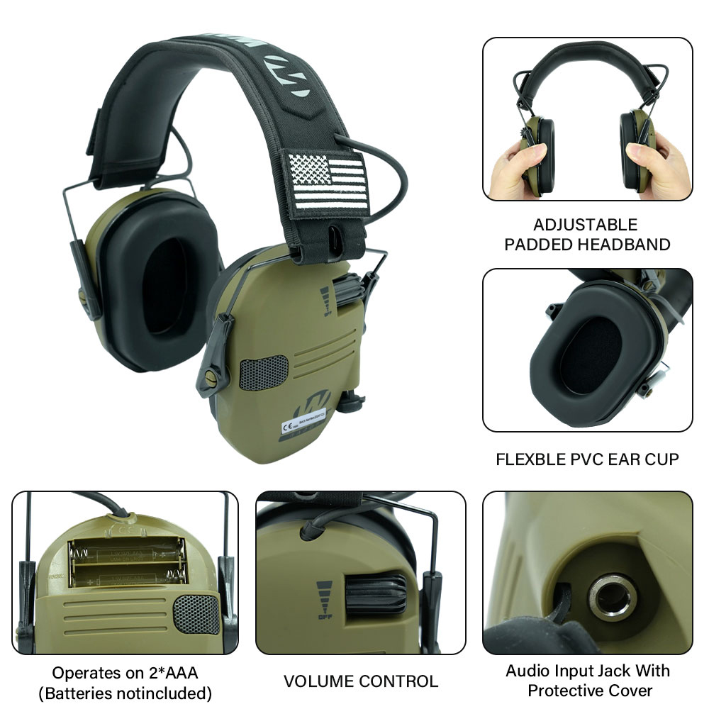 ที่ครอบหูป้องกันเสียงรบกวน, ที - Earmuffs Foldable บทวิจารณ์และราคา