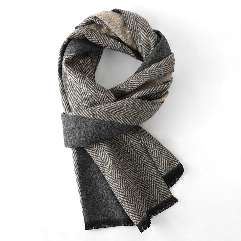 ผ้าพันคอผู้ชายสุดหรูสำหรับฤดูห - Wool Scarf Men บทวิจารณ์และราคา
